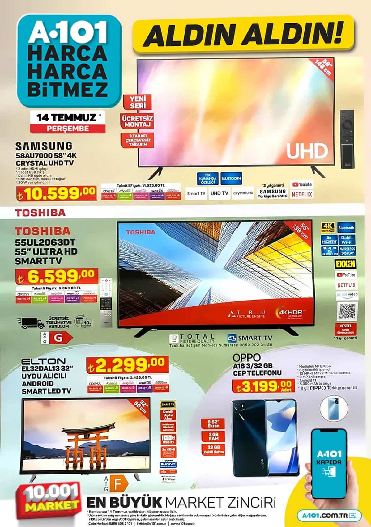 A101 14 Temmuz 2022 Aktüel Ürünler Kataloğu