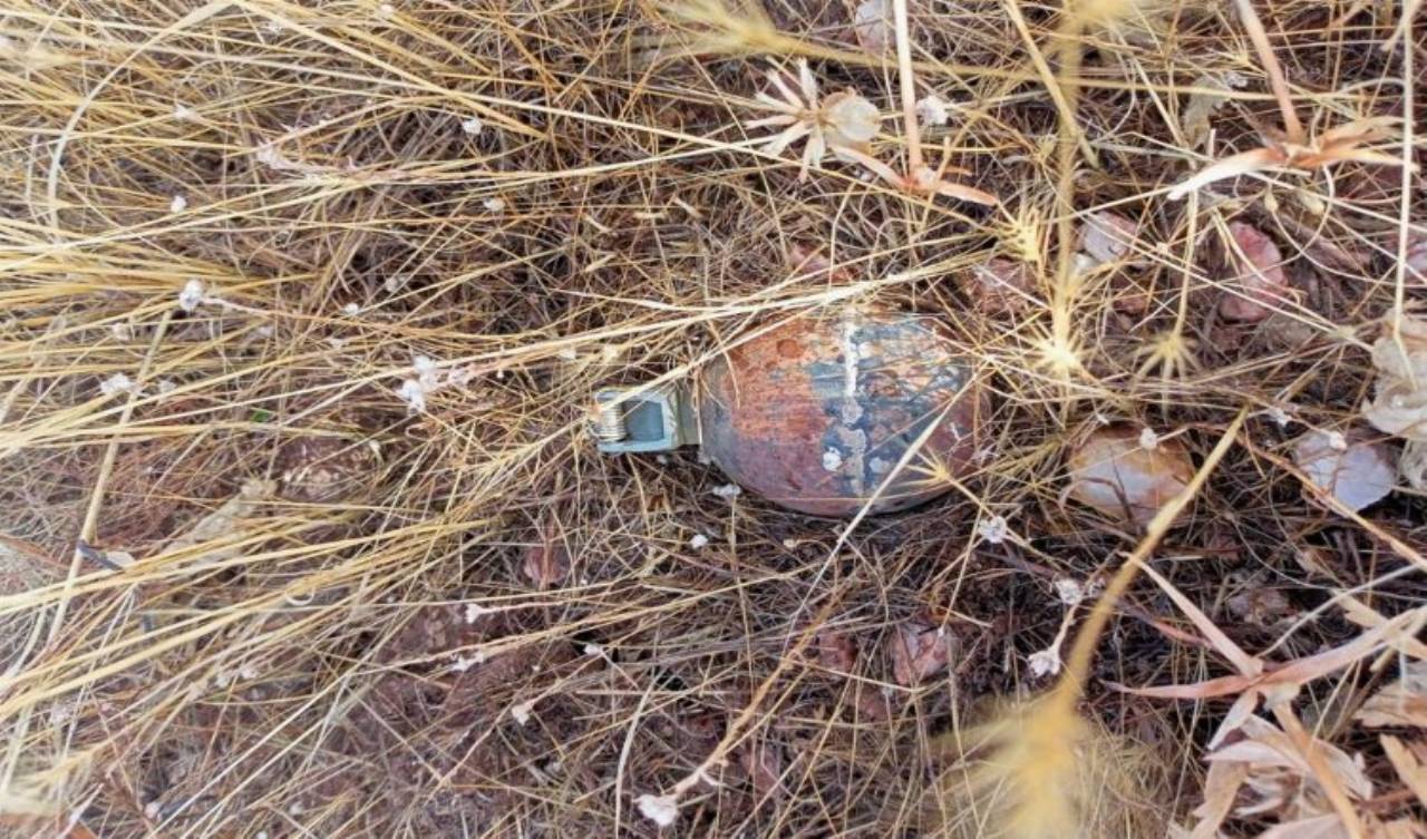 Bingöl'de patlamamış el bombası imha edildi