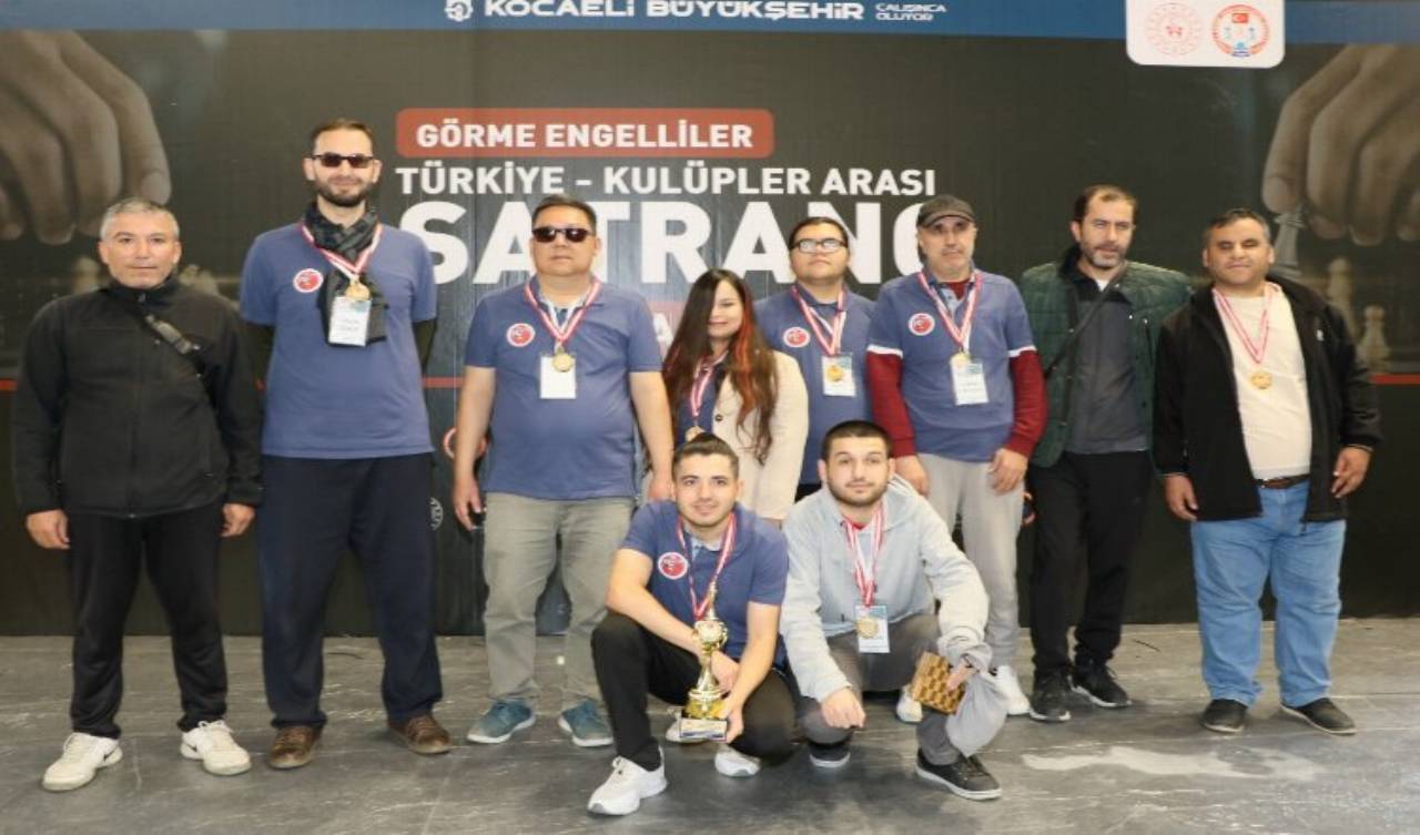 Görme Engelliler Satranç şampiyonası Kocaeli'de düzenlendi