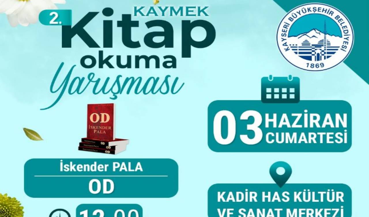 Kayseri Büyükşehir'den kitap okuma yarışması