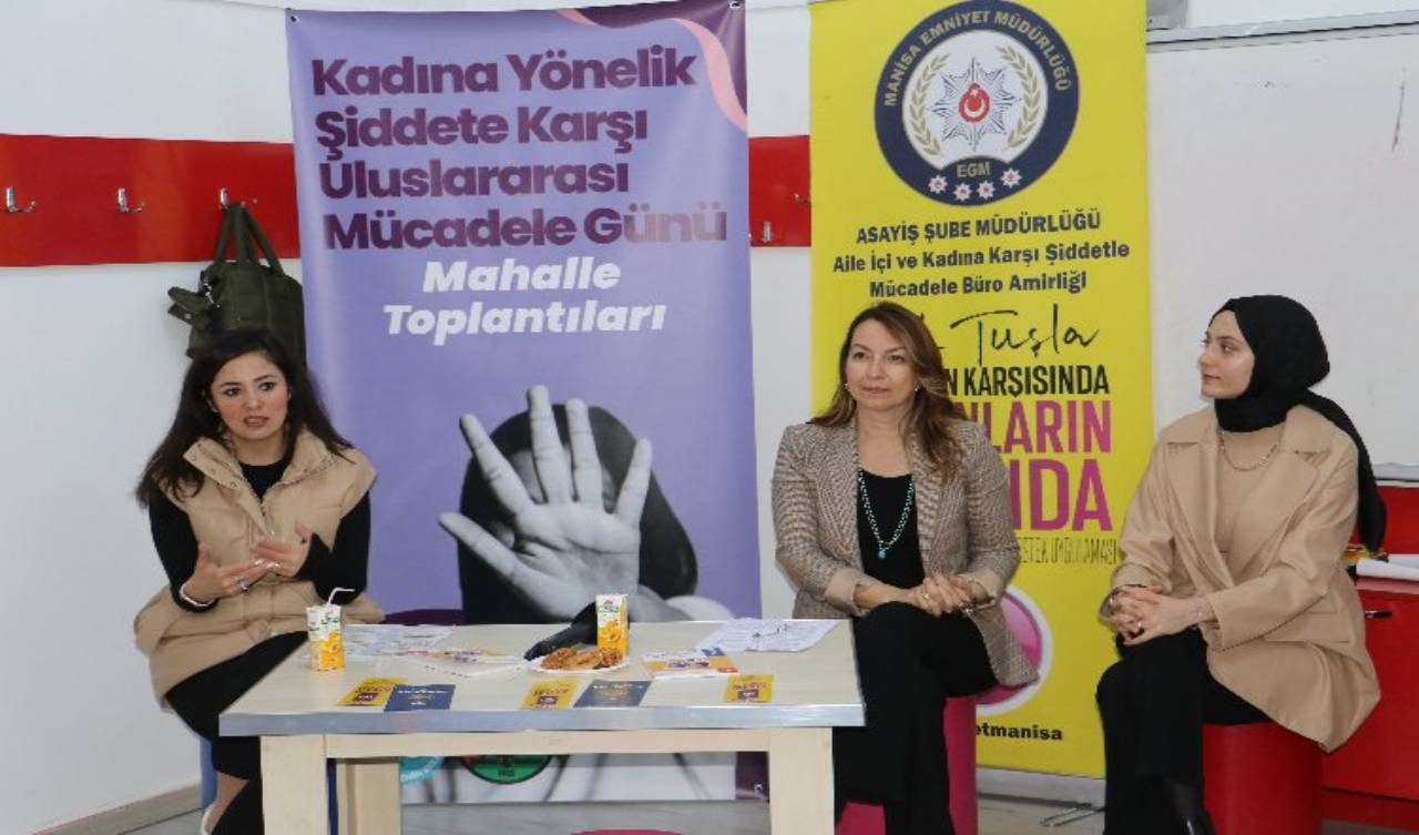 Manisa'da 'şiddete karşı' mahalle toplantıları sürüyor