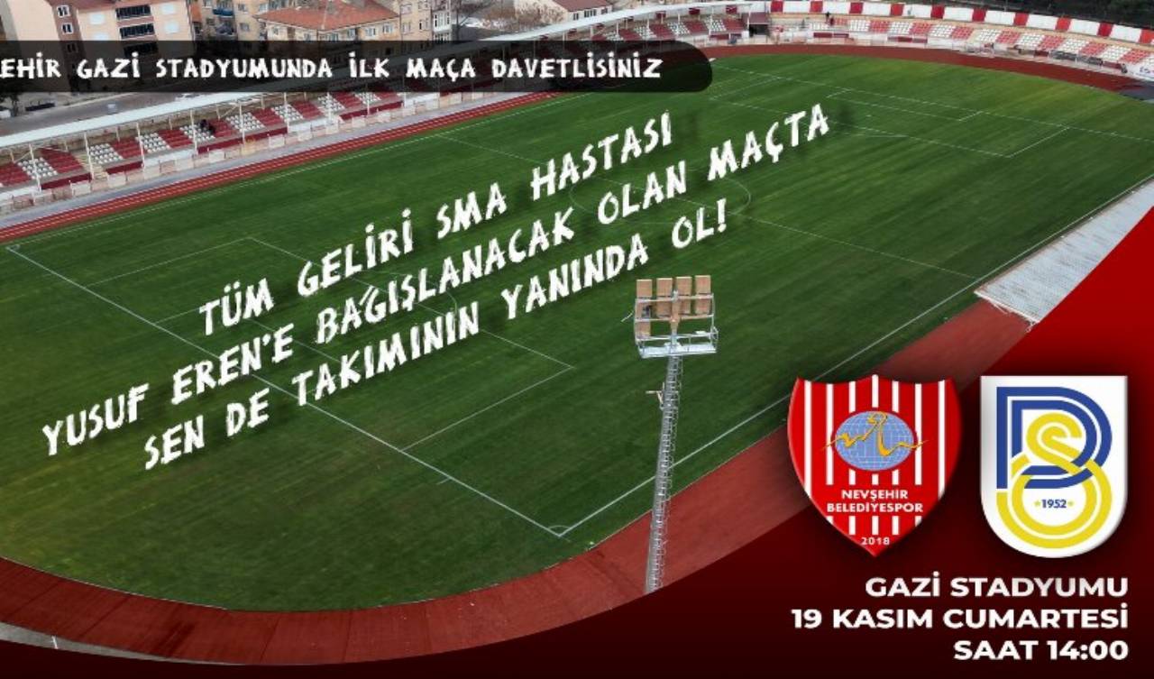Nevşehir Gazi Stadyumu'nda anlamlı heyecan